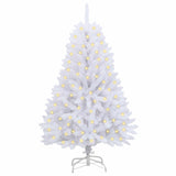 Vidaxl kunstkerstboom met 150 led wit 120 cm pvc en metaal