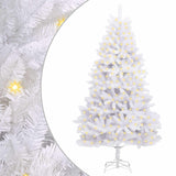 Vidaxl kunstkerstboom met 300 led wit 210 cm pvc en metaal
