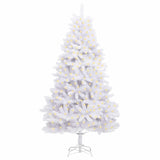 Vidaxl kunstkerstboom met 300 led wit 270 cm pvc en metaal