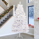 Vidaxl kunstkerstboom met 300 led wit 300 cm pvc en metaal