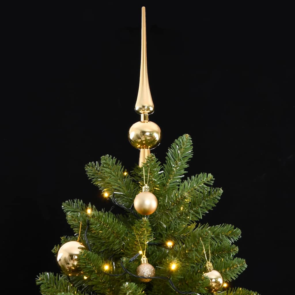 Vidaxl Kunstkerstboom with hinges 300 LEDs and Christmas balls 270 cm