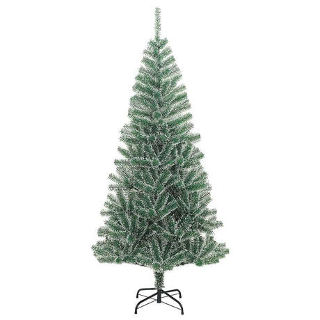 Vidaxl kunstkerstboom met 300 led's kerstballen en sneeuw 240 cm
