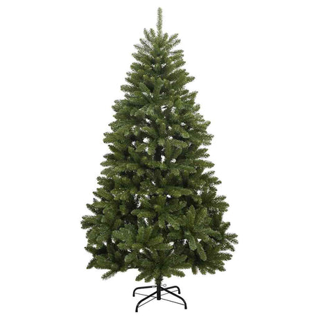 Vidaxl kunstkerstboom met scharnieren 300 led's en kerstballen 240 cm