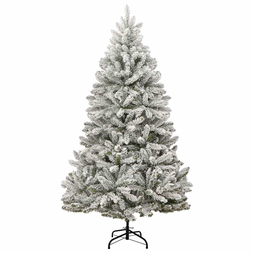 Vidaxl kunstkerstboom met scharnieren 300 led's en kerstballen 180 cm