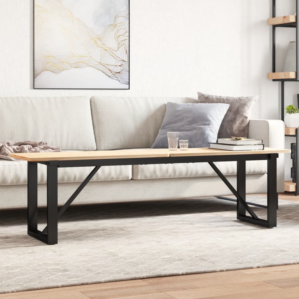 Vidaxl salontafelpoten o-frame 140x30x43 cm staal