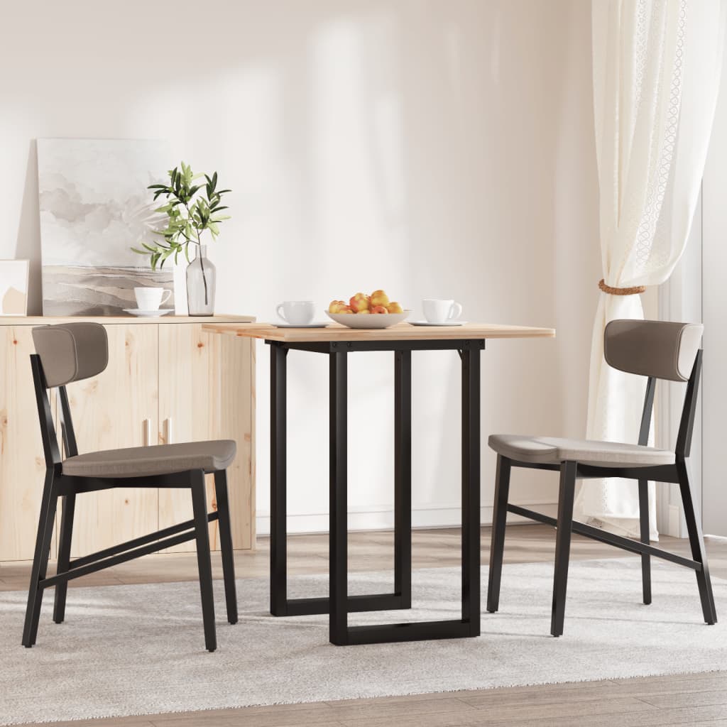 Vidaxl eettafelpoten o-frame 60x40x73 cm staal