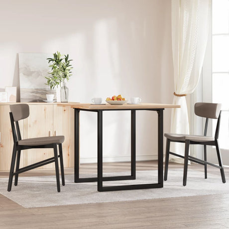 Vidaxl eetfelpoten o-frame 70x70x73 cm staal