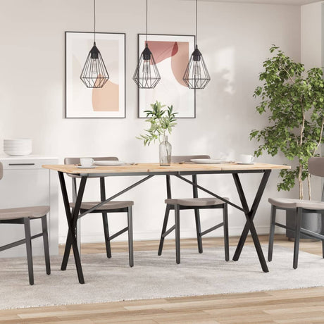 Vidaxl eettafelpoten x-frame 140x60x73 cm staal