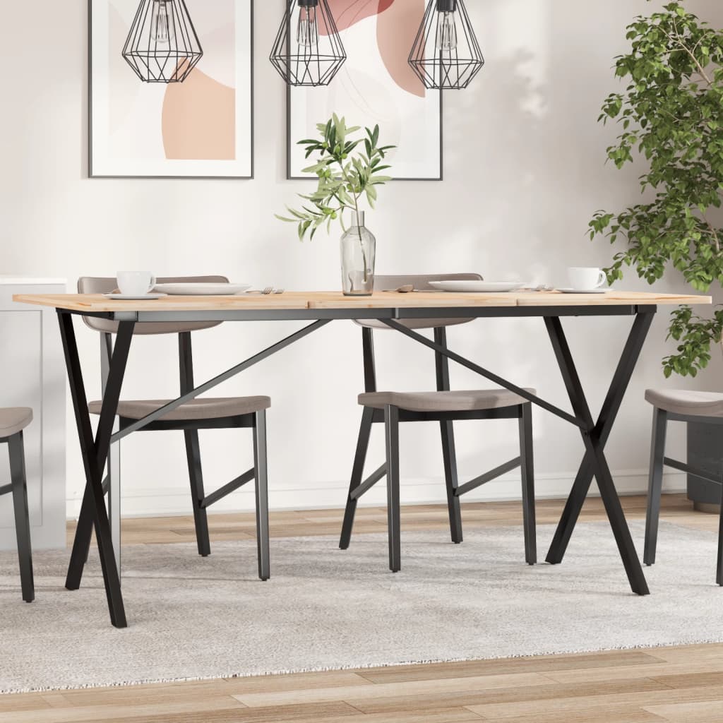 Vidaxl eettafelpoten x-frame 140x60x73 cm staal