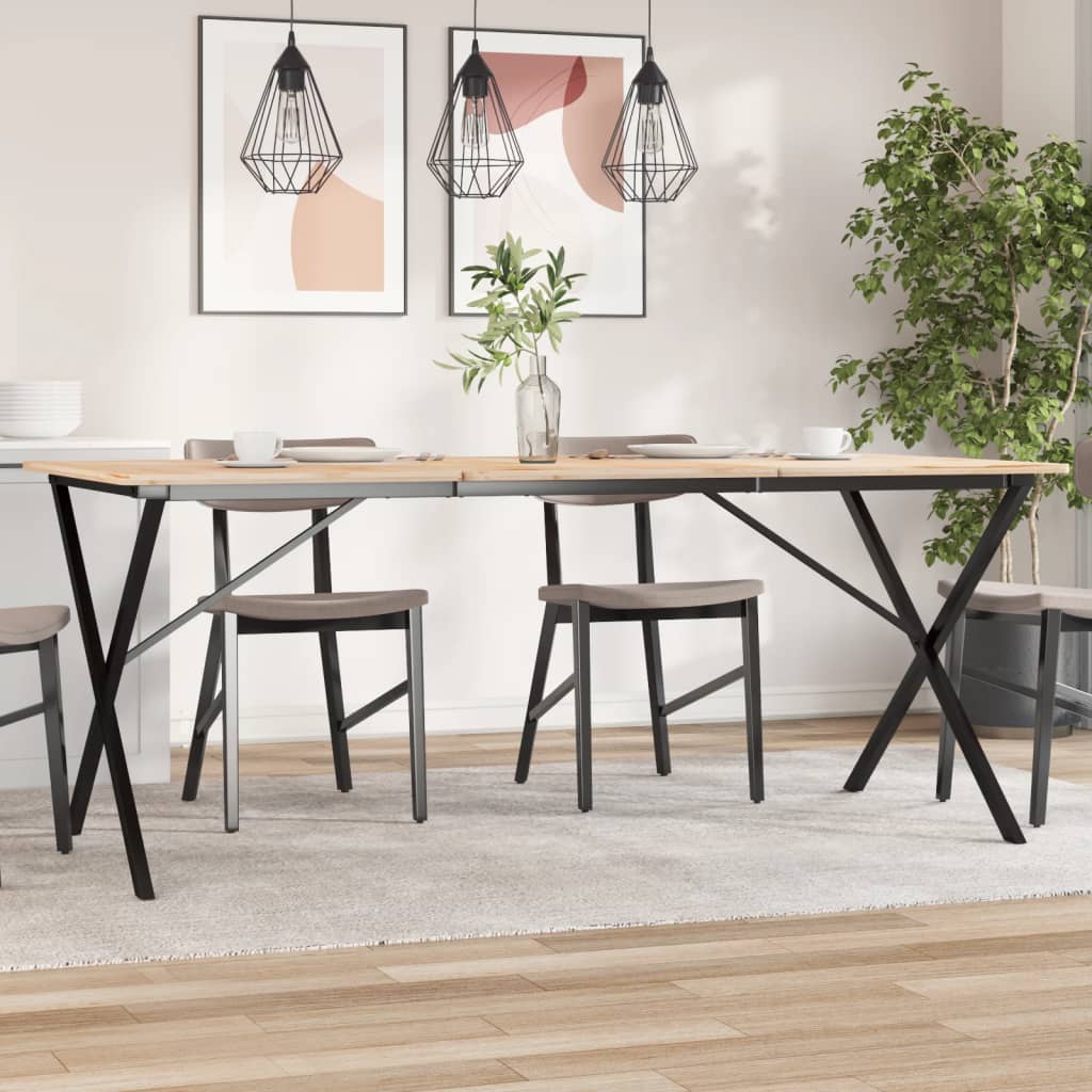 Vidaxl eettafelpoten x-frame 160x80x73 cm staal