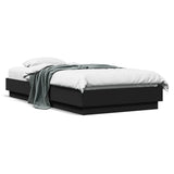 Vidaxl bedframe met led-verlichting zwart 75x190 cm