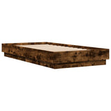 Vidaxl bedframe met led-verlichting gerookt eikenkleurig 75x190 cm