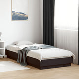 Vidaxl bedframe bewerkt hout zwart 100x200 cm
