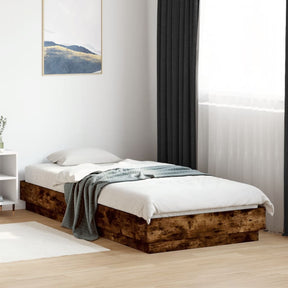 Vidaxl bedframe zonder matras hout gerookt eikenkleurig 100x200 cm