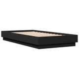 Vidaxl bedframe bewerkt hout zwart 90x190 cm