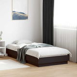 Vidaxl bedframe bewerkt hout zwart 90x190 cm