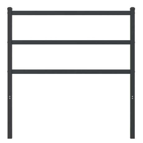 Vidaxl vervangend hoofdbord 90 cm metaal zwart