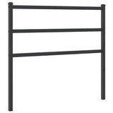 Vidaxl vervangend hoofdbord 100 cm metaal zwart