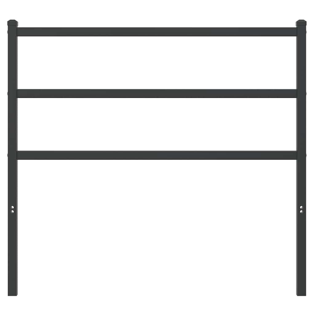 Vidaxl vervangend hoofdbord 100 cm metaal zwart