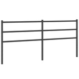 Vidaxl vervangend hoofdbord 193 cm metaal zwart