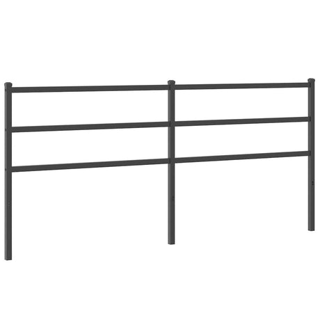 Vidaxl vervangend hoofdbord 200 cm metaal zwart