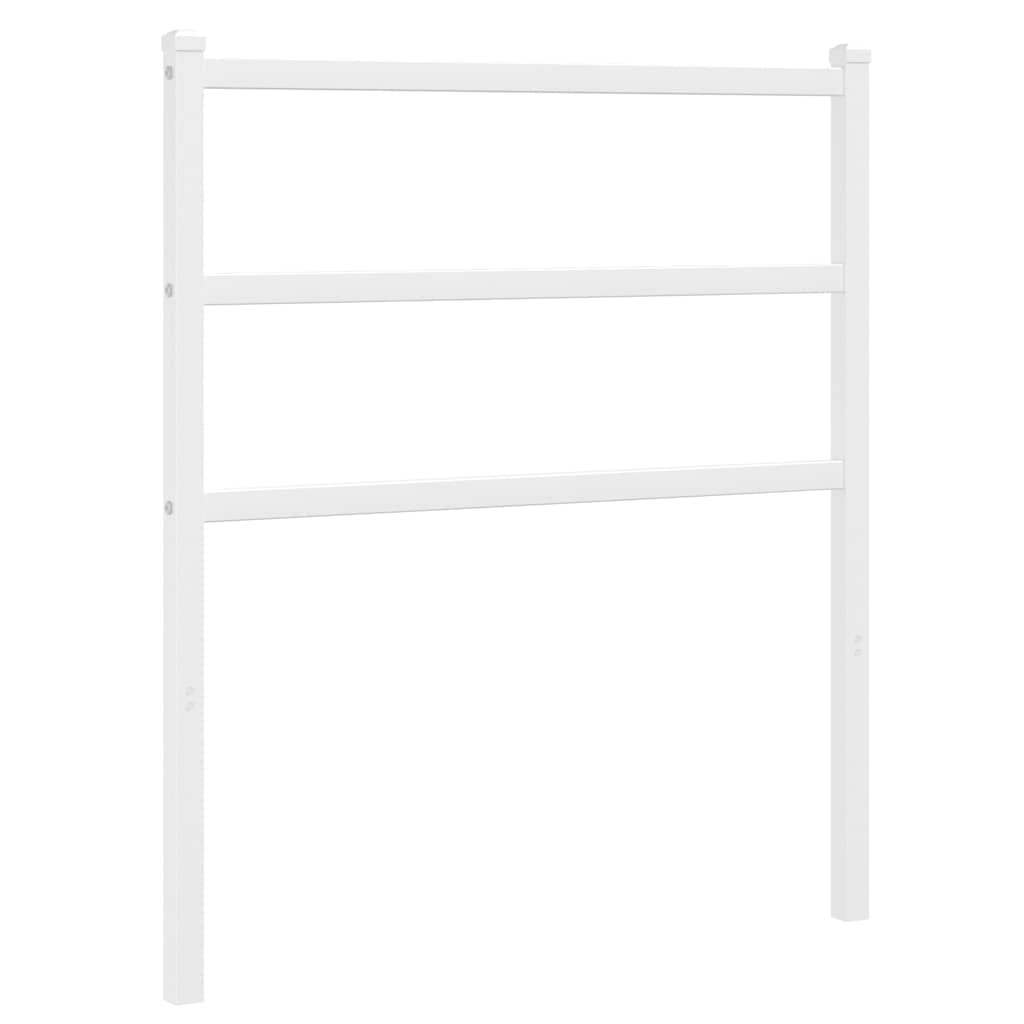 Vidaxl vervangend hoofdbord 75 cm metaal wit