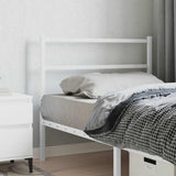 Vidaxl vervangend hoofdbord 100 cm metaal wit