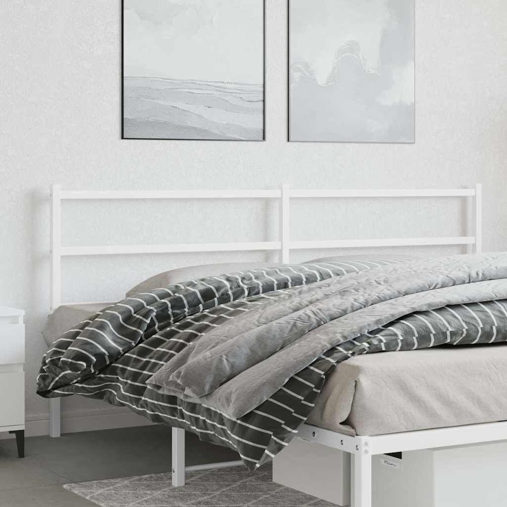 Vidaxl vervangend hoofdbord 180 cm metaal wit