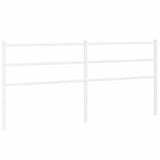 Vidaxl vervangend hoofdbord 193 cm metaal wit