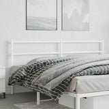 Vidaxl vervangend hoofdbord 193 cm metaal wit
