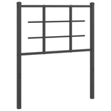Vidaxl vervangend hoofdbord 75 cm metaal zwart