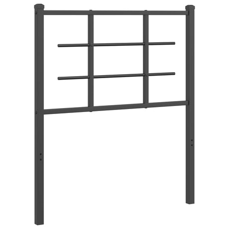 Vidaxl vervangend hoofdbord 75 cm metaal zwart