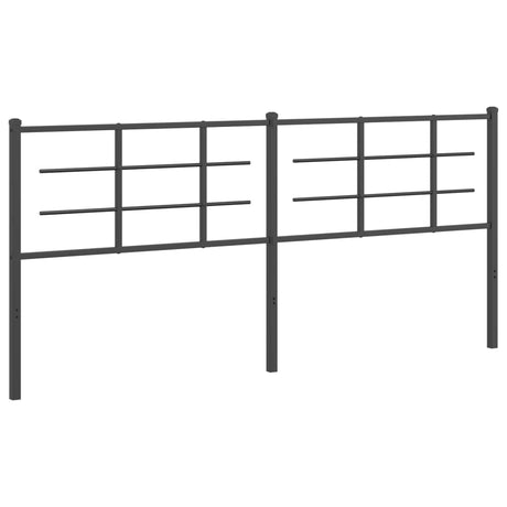 Vidaxl vervangend hoofdbord 200 cm metaal zwart
