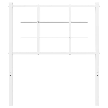 Vidaxl vervangend hoofdbord 75 cm metaal wit