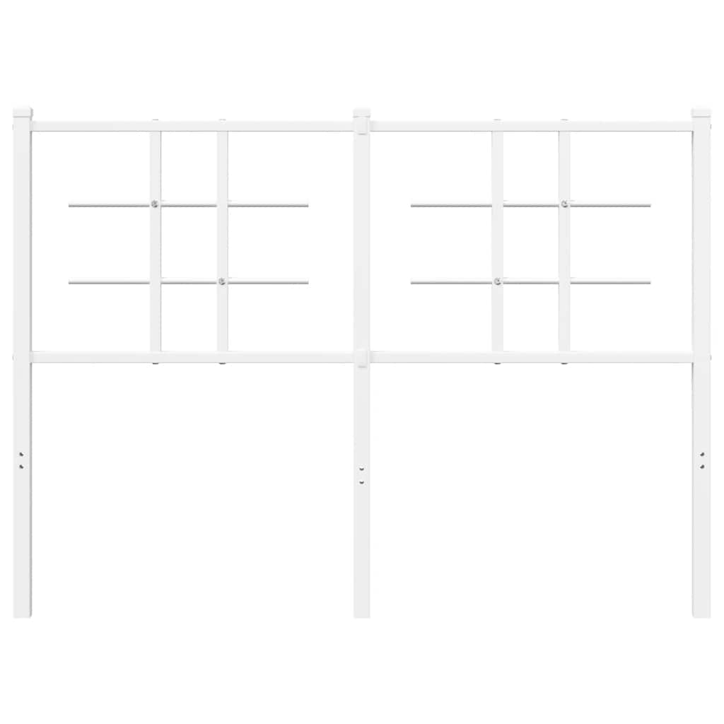 Vidaxl vervangend hoofdbord 120 cm metaal wit