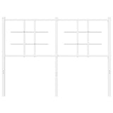 Vidaxl vervangend hoofdbord 120 cm metaal wit