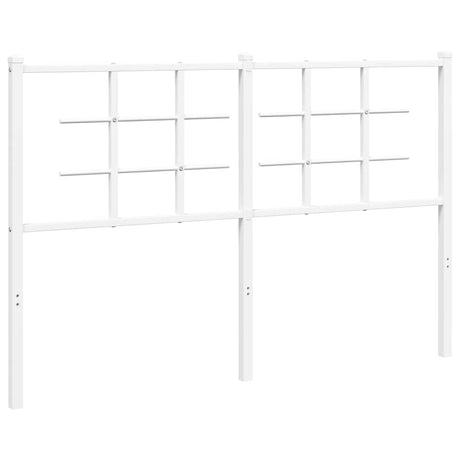 Vidaxl vervangend hoofdbord 135 cm metaal wit
