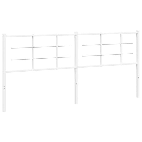 Vidaxl vervangend hoofdbord 193 cm metaal wit
