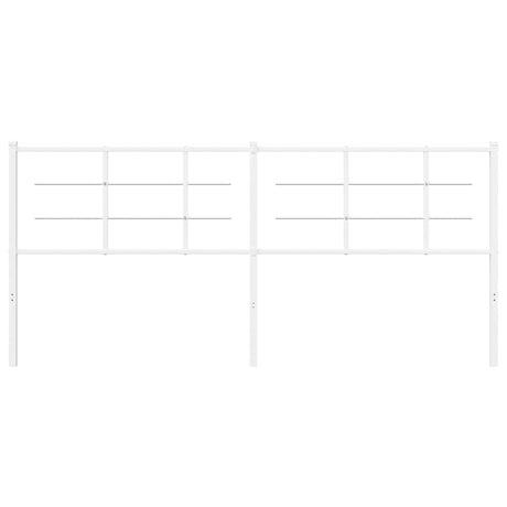 Vidaxl vervangend hoofdbord 200 cm metaal wit