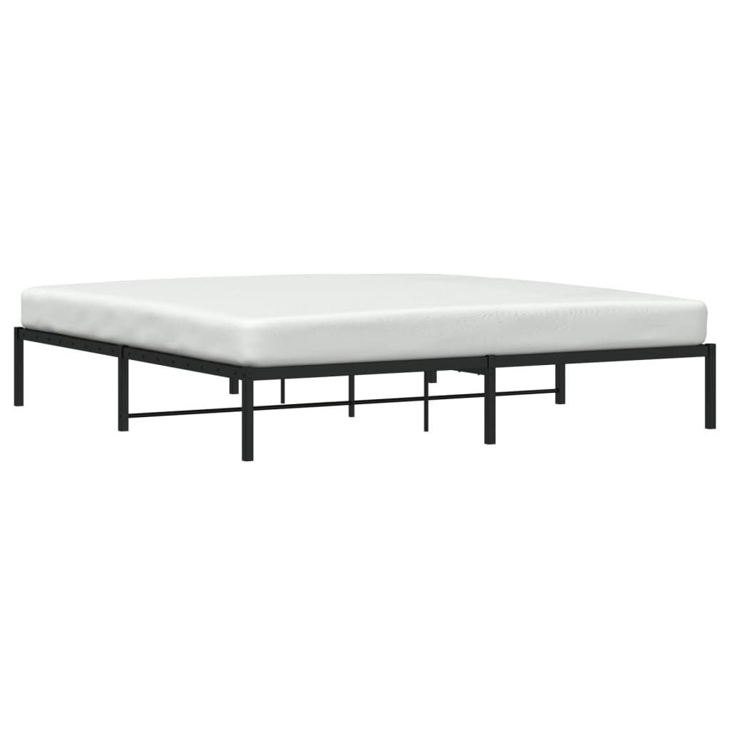 Vidaxl bedframe metaal zwart 200x200 cm