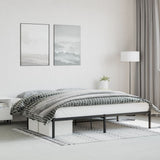 Vidaxl bedframe metaal zwart 200x200 cm