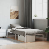 Vidaxl bedframe metaal wit 90x200 cm