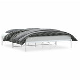 Vidaxl bedframe metaal wit 180x200 cm