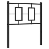 Vidaxl vervangend hoofdbord 75 cm metaal zwart