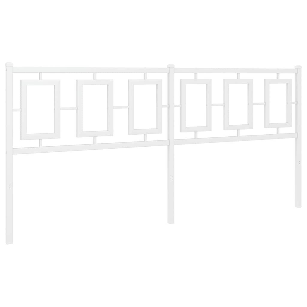 Vidaxl vervangend hoofdbord 180 cm metaal wit
