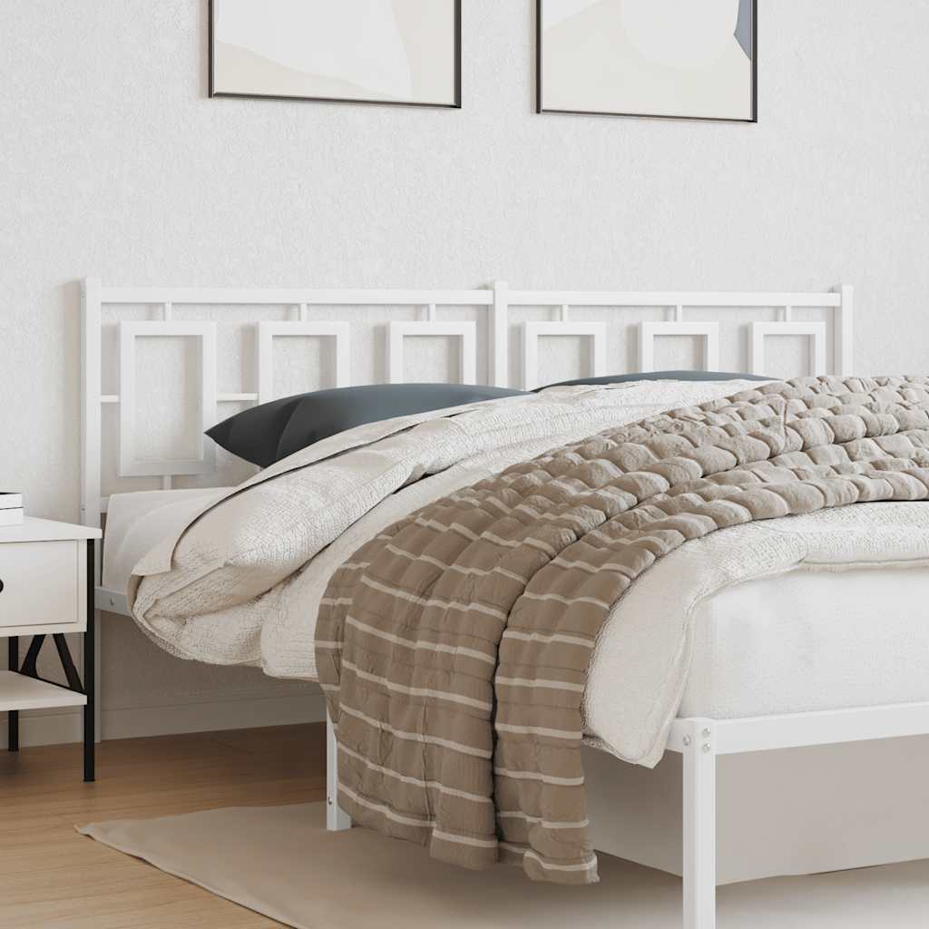 Vidaxl vervangend hoofdbord 180 cm metaal wit