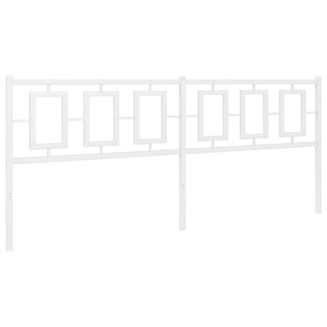 Vidaxl vervangend hoofdbord 193 cm metaal wit
