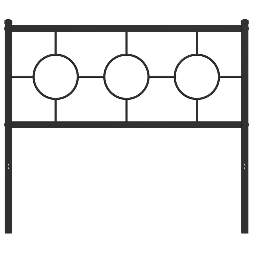 Vidaxl vervangend hoofdbord 100 cm metaal zwart