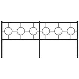 Vidaxl vervangend hoofdbord 180 cm metaal zwart