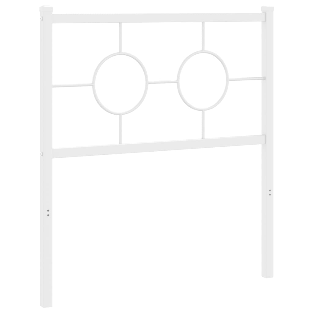 Vidaxl vervangend hoofdbord 80 cm metaal wit